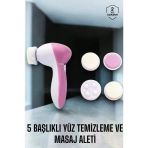 Taşınabilir Yüz Temizleme Cihazı Masaj, Peeling, Temizlik 5 Başlıklı Mir54378979