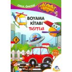 Taşıtlar - Boyama Kitabı - Minik Flipper