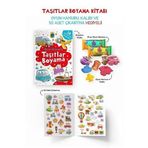 Taşıtlar Boyama Kitabı - Oyun Hamuru, Oyuncak ve Çıkartma Hediyeli / 3 Yaş+