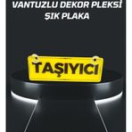 Taşıyıcı Yazılı Vantuzlu Dekor Pleksi Plaka