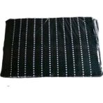 TAŞKINEV HOME Terletmez Oto Koltuk Kilim Seti 2 Ön 1 Arka 3lü Set %100PAMUKLU El Dokuması Minder - Siyah - Beyaz
