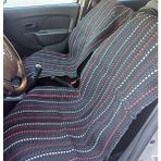TAŞKINEV HOME Terletmez Oto Koltuk Kilim Seti 2 Ön 1 Arka 3lü Set - Kırmızı - Siyah