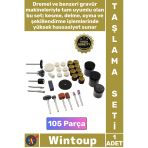 #Taşlama Gravür Seti Matkap Dramel Makine Kalıpçı Taşlama Zımparalama Polisaj Fırçalama 105 Parça