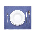 Taşlanmış Indigo Denim Pamuk Amerikan Servisi- 2'li Set