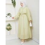 Taşlı Ikili Tesettür Takım - Yağ Yeşili - S - M