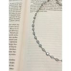 Taşlı İthal Choker Tasma Gümüş Kolye