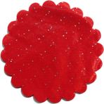 Taşlı Organze Hazır Kesilmiş Tül 22 Cm - 100 Adet Kırmızı