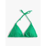 Taşlı Üçgen Bikini Üstü