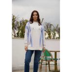 Taşlı Yazılı Ribanalı Krep Tunik