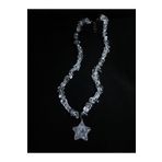 Taşmeran Kristal Kuvars Yıldız Uçlu Kırıktaş Doğal Taş Kolye Tky0329