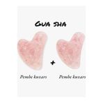 Taşmir Pembe Kuvars Gua Sha Masaj Taşı 2 Adet