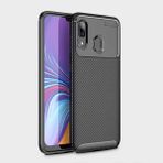 Tasopay Samsung Galaxy A10S Uyumlu Kılıf Karbon Dizayn Special Seri - Siyah