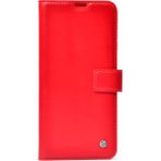 Tasopay Samsung Galaxy A54 Uyumlu Kılıf Mükemmel Kalıp Cihazı 360 Derece Korur, Kartlık Bölmesi Uzun Ömürlü Yüksek Kalite Suni Deri Cover - Kırmızı