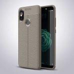 Tasopay Xiaomi Mi 8 Se Uyumlu Kılıf Deri Silikon Yüzey Darbe Korumalı Soft Yapı Case Cover Çiziklerden Kirden ve Darbeden Korumalı Kılıf - Gri