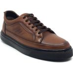 Taşpınar %100 Gerçek Deri Erkek Yazlık Ortopedik Casual Rahat Günlük Yeni Sezon Sneaker Ayakkabı 40-44 - Taba