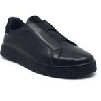 Taşpınar Ayakkabı Catelli %100 Deri Tam Ortopedik Yumuşak Iç Taban Erkek Kışlık Rahat Günlük Lastikli Sneaker Ayakkabı 40-44 - Siyah