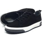 Taşpınar Ayakkabı Lisans %100 Nubuk Deri Ortopedik Erkek Günlük Sneaker Yazlık Ayakkabı Yeni Sezon 40-44 - Siyah