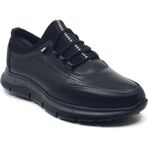 Taşpınar Bayakara %100 Deri Rahat Erkek Günlük Yazlık Bağsız Sitreçli Büyük Numara Ayakkabı 38-50 - Siyah - 48