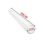 Tastech 30x10x2,2 cm PELET SOBA CAMI KÜÇÜK BOY 30CM SOBA CAMI BORU TİPİ CAM PELET SOBASI CAM BORU