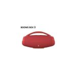 Tastech Booms Box3 Şarjlı LED Işıklı Kablosuz Kırmızı Bluetooth Hoparlör