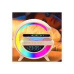 Tastech BT-3401 Bluetooth G Hoparlör Masa Saati Alarm Wireless Şarj Müzik Çalar Kablosuz Taşınabilir Speaker
