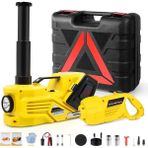 Tastech Kriko Kiti 5 Tonluk Hidrolik Kriko 150 Psi Lastik Şişirme Aleti Hava Pompası Bijon Sökme LED Işık