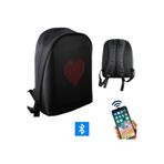 Tastech Led Ekranlı Motorsiklet Çantası Bluetooth APP Kontrollü Okul Sırt Çantası Gift Yazı Resim Pixell