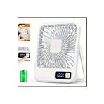 Tastech MASAÜSTÜ ŞARJLI FAN 5 HIZ KADEMELİ ULTRA İNCE LED GÖSTERGELİ VANTİLATÖR SERİNLETİCİ MİNİ KLİMA