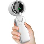 Tastech Şarjlı El Fanı 5 Kademe Hız Ayarlı Boyun Askı İpli Serinletici Vantilatör Led Ekranlı Mini Fan