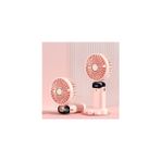 Tastech Şarjlı El Fanı Mini Vantilatör 5 Hız Seçeneğiyle LED Göstergeli Serinletici - Pembe