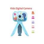 Tastech Tripod Ayaklı Dijital Renkli Ekran Çocuk Kamerası 1080P Şarjlı Video Resim Oyun Fotoğraf Makinesi