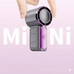 Tastech Ultra Mini Şarjlı El Fanı Cep ve Çanta Boyu Taşınabilir 5 Kademeli Vantilatör Soğutucu Fan -Gri