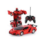 Tastech Uzaktan Kumandalı Robota Dönüşen Araba Lamborgini Chavrolet Prime1 Strong Zy Rc Car