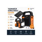 Tastech YSF-200 Bluetooth Hoparlör Güneş Enerjili Kamp Lambası Fm Radyolu Müzik Mp3 Çalar Powerbank Özellikli Taşınabilir Solar Panel Sistemi