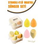 Tata Craft Süngeri Kutulu Sünger Seti, Fondöten, Kapatıcı, Pudra Uygulama 4'lü Set