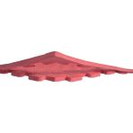 Tatami Minderi 1 Adet 100X100 13MM Kalınlık - Kırmızı