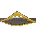 tatami minderi 100x100 26mm kalınlık (sarı-gri)