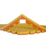 tatami minderi 100x100 26mm kalınlık (sarı-turuncu)