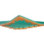 tatami minderi 100x100 26mm kalınlık (su yeşili-turuncu)