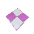 TATAMİ MİNDERİ 20MM(KALINLIK) 50X50 ÇİFT YÖNLÜ KULLANIM (pembe-beyaz)