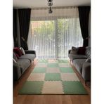 tatami zemin minderi 13mm 50x50 (15 adet fiyatıdır)-(2 eşit renk gönderilecektir) (haki yeşili-bej)