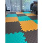 Tatami Zemin Minderi (15 Adet Fiyatıdır ) 13MM 50X50 (3 Eşit Renk Gönderilecektir) - Acı Kahve - Turuncu - Su Yeşili