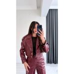 Tatiana Bordo Krokodil Dokulu Crop Ceket - Çok Renkli