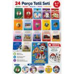 Tatil Seti 24'Lü Etkinlik Kavram Boyama Dikkat Matematik 4-7 Yaş Paw Patrol Hediyeli