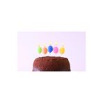 TATLI GÜNLER BALON ŞEKİLLİ PASTEL PASTA MUMU 5'Lİ