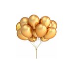 TATLI GÜNLER Kbk Market 25 Adet Metalik Lateks Balon Altın Renk
