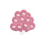 Tatlı Günler Metalik Lateks Pembe 25 Adet Balon