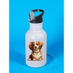 Tatlı Köpek Baskılı Matara Suluk 600 ml - Kız Çocuk Suluk, Kız Sulukları