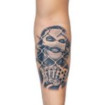 Tattoo 1 Ay Kalıcı 24 Saat Sonra Kararan Gangstar maske model geçici dövme