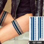 Tattoo 1 Ay Kalıcı Gerçekçi Band Şerit 12 Saat Sonra Kararan Yapıştırma Geçici Dövme Tattoo